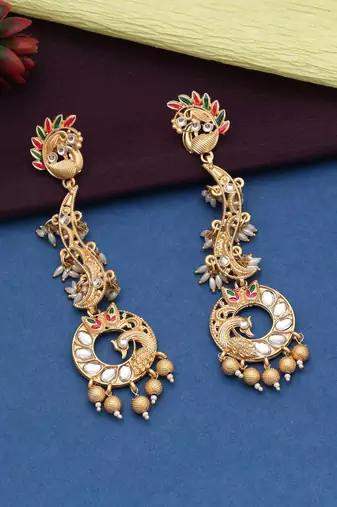 White color amrapali earrings