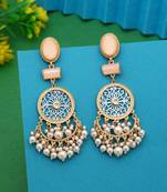 White color amrapali earrings