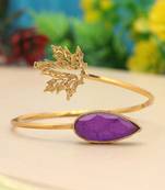 Purple color monalisa stone bracelet