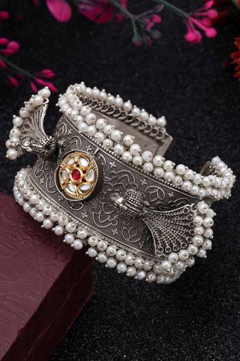 Gold & silver color oidised bracelet