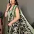 Green Color Digital Printed Chiffon Saree