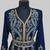 Navy Blue color luxurious Handmade Moroccan Kaftan with hijjab
