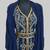 Navy Blue color luxurious Handmade Moroccan Kaftan with hijjab