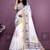White Color Handloom Cotton Digital Printed Saree
