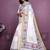 White Color Handloom Cotton Digital Printed Saree