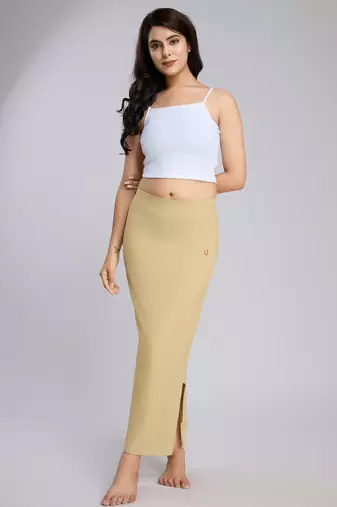Pure cotton elastene straight saree shapewear petticoat for women, petticoat for saree, saree shaper