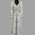 Off-White color luxurious Handmade Moroccan Kaftan with hijjab