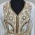 Off-White color luxurious Handmade Moroccan Kaftan with hijjab