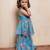 Blue printed santoon co ord set