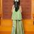 Green embroidered organza Kurta Set