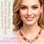 pearl mala pink color ad & cz cubic zerconia crystal gemstone jewelry set