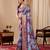 New Designer Fancy digital Printed Art Silk Saree With Blouse Set For Women's