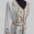 Off-White maroon color luxurious Handmade Moroccan Kaftan with hijjab