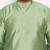 Men's mint green and black silk blend kurta pyjama set