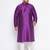 Men's purple silk blend kurta pyjama set