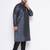 Men's slate silk blend kurta pyjama set
