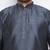Men's slate silk blend kurta pyjama set