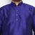 Men's royal blue silk blend kurta pyjama set