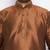 Men's coffee silk blend kurta pyjama set
