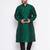 Men's gree silk blend kurta pyjama set