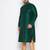 Men's bottle green silk blend kurta pyjama set