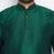 Men's bottle green silk blend kurta pyjama set