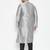 Men's grey and black silk blend kurta pyjama set