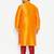 Men's orange and maroon silk blend kurta pyjama set