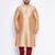 Men's rose gold silk blend kurta pyjama set