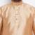 Men's rose gold silk blend kurta pyjama set