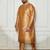 Men's rose gold silk blend kurta pyjama set