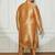 Men's rose gold silk blend kurta pyjama set