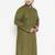 Men's mint green cotton blend kurta