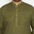 Men's mint green cotton blend kurta