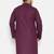 Men's purple cotton blend kurta
