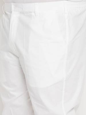 Men's purple and white cotton linen kurta pyjama set 5