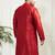 Men's maroon silk blend kurta