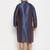 Men's egyptian blue silk blend kurta pyjama set