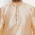 Men's gold silk blend kurta pyjama set