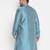 Men's aqua blue silk blend kurta