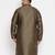 Men's Brown silk blend kurta