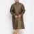 Men's Brown silk blend kurta