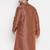 Men's maroon silk blend kurta