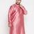 Men's pink silk blend kurta