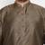 Men's black silk blend kurta pyjama set