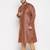 Men's maroon and rose gold silk blend kurta pyjama set