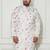 Men's cream cotton blend kurta