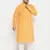 Yellow and white pure cotton kurta pyjama set