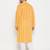 Yellow and white pure cotton kurta pyjama set