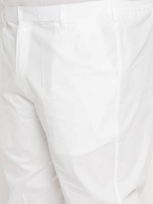 Yellow and white pure cotton kurta pyjama set 5